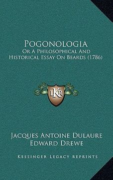portada pogonologia: or a philosophical and historical essay on beards (1786) (in English)