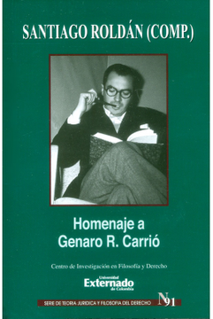 portada Homenaje a Genaro r. Carrio (in Spanish)