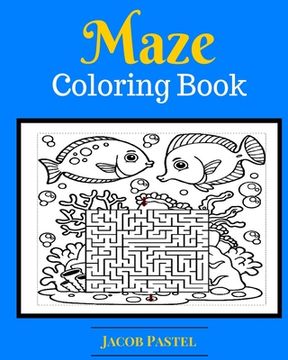 portada Maze Coloring Book: Maze Puzzles (en Inglés)