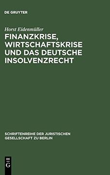 portada Finanzkrise, Wirtschaftskrise und das Deutsche Insolvenzrecht 