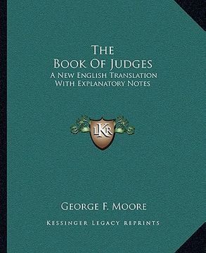 portada the book of judges: a new english translation with explanatory notes (en Inglés)