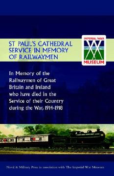 portada st paul's cathedral service in memory of railway men (en Inglés)