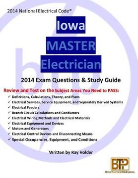 portada Iowa 2014 Master Electrician Study Guide (en Inglés)