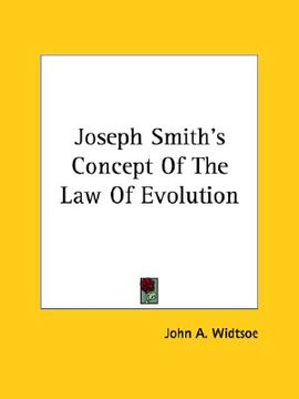 portada joseph smith's concept of the law of evolution (in English)
