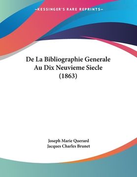 portada De La Bibliographie Generale Au Dix Neuvieme Siecle (1863) (in French)