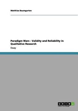 portada paradigm wars - validity and reliability in qualitative research