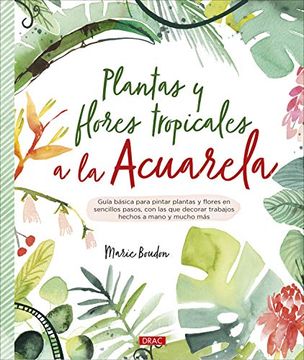 portada Plantas y Flores Tropicales a la Acuarela