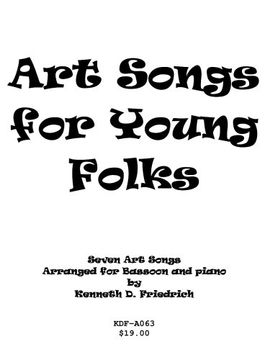 portada Art Songs for Young Folks - bassoon and piano