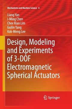 portada Design, Modeling and Experiments of 3-DOF Electromagnetic Spherical Actuators (in English)