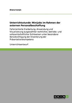 portada Unterrichtsstunde: Minijobs im Rahmen der externen Personalbeschaffung (German Edition)
