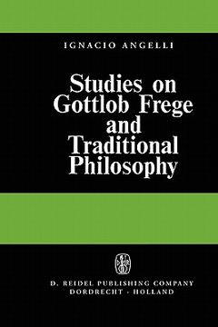 portada studies on gottlob frege and traditional philosophy (en Inglés)