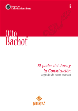 portada El Poder del Juez y la constitucion (in Spanish)
