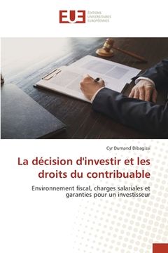 portada La décision d'investir et les droits du contribuable (en Francés)