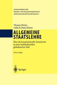 portada allgemeine staatslehre: uber die konstitutionelle demokratie in einer multikulturellen globalisierten welt (in English)