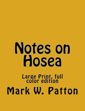 portada Notes on Hosea (in English)