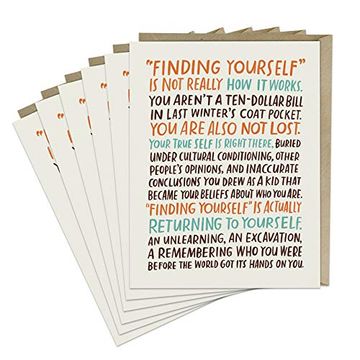 portada 6-Pack em & Friends Finding Yourself Cards (en Inglés)