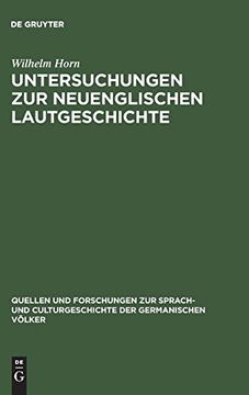 portada Untersuchungen zur Neuenglischen Lautgeschichte (en Alemán)