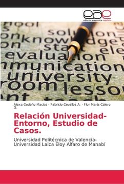portada Relación Universidad-Entorno: Estudio de Casos (in Spanish)