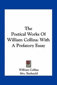 portada the poetical works of william collins: with a prefatory essay