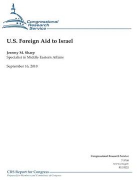 portada U.S. Foreign Aid to Israel (en Inglés)