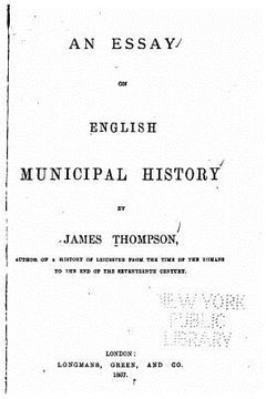 portada An essay on English municipal history (en Inglés)