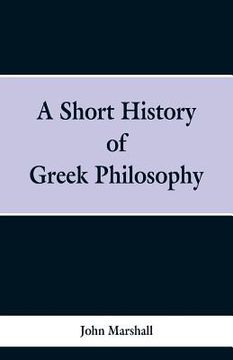 portada A Short History of Greek Philosophy