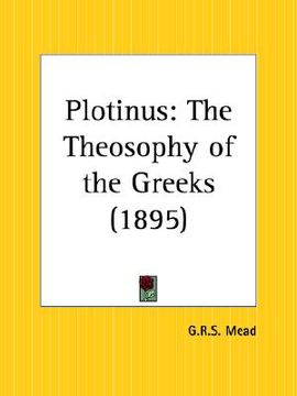 portada plotinus: the theosophy of the greeks (in English)