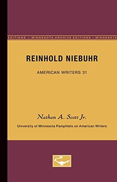 portada Reinhold Niebuhr - American Writers 31: University of Minnesota Pamphlets on American Writers (University of Minnesota Pamphlets on American Writers (Paperback)) (in English)