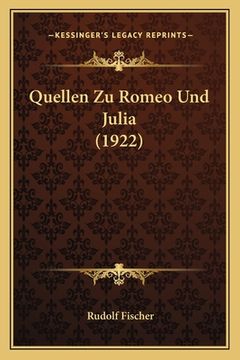 portada Quellen Zu Romeo Und Julia (1922) (in German)