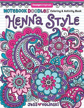 portada Not Doodles Henna Style: Coloring & Activity Book