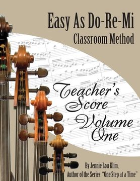 portada Easy As Do - Re - Mi: Teacher's Score Book One (en Inglés)