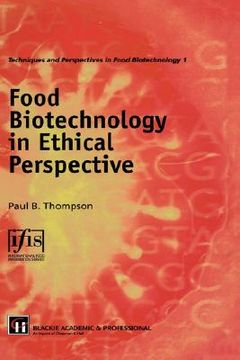portada food biotechnology in ethical perspective (en Inglés)