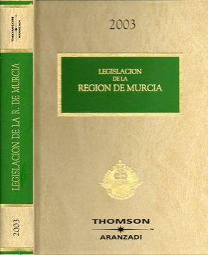 portada legislación de la región de murcia. 2003.
