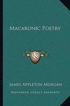 portada macaronic poetry (in English)