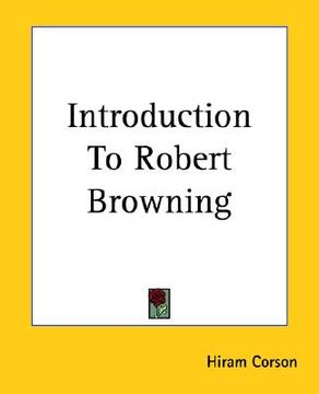 portada introduction to robert browning (en Inglés)