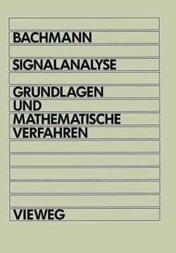 portada Signalanalyse: Grundlagen Und Mathematische Verfahren (in German)