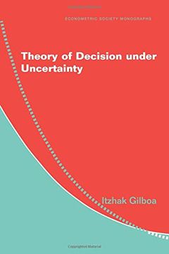 portada Theory of Decision Under Uncertainty Paperback (Econometric Society Monographs) (en Inglés)