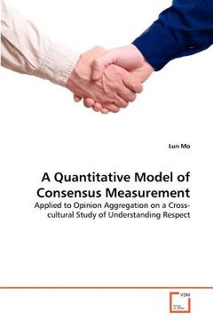 portada a quantitative model of consensus measurement (en Inglés)