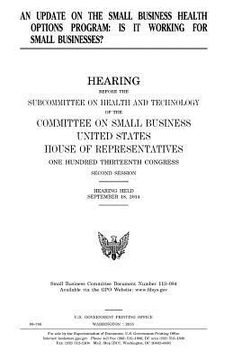 portada An update on the Small Business Health Options Program: is it working for small businesses? (in English)