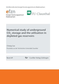 portada Numerical Study of Underground co2 Storage and the Utilization in Depleted gas Reservoirs (en Inglés)