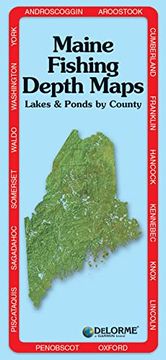 portada Delorme Maine Fishing Depth Maps (en Inglés)
