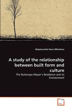 portada a study of the relationship between built form and culture (en Inglés)