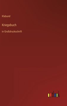portada Kriegsbuch: in Großdruckschrift (en Alemán)