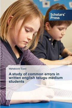 portada A study of common errors in written english telugu medium students