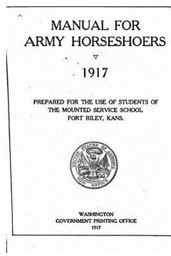 portada Manual for Army Horseshoers. 1917 (en Inglés)
