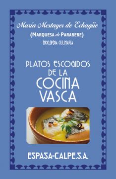 portada Platos escogidos de la cocina vasca (in Spanish)