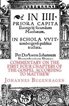 portada Commentary on the First Four Chapters of the Gospel According to Matthew (en Inglés)