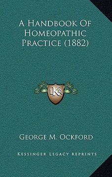 portada a handbook of homeopathic practice (1882) (in English)