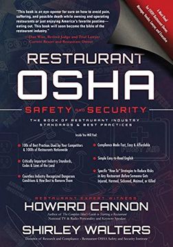 portada Restaurant OSHA Safety and Security: The Book of Restaurant Industry Standards & Best Practices