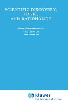 portada scientific discovery, logic, and rationality (en Inglés)